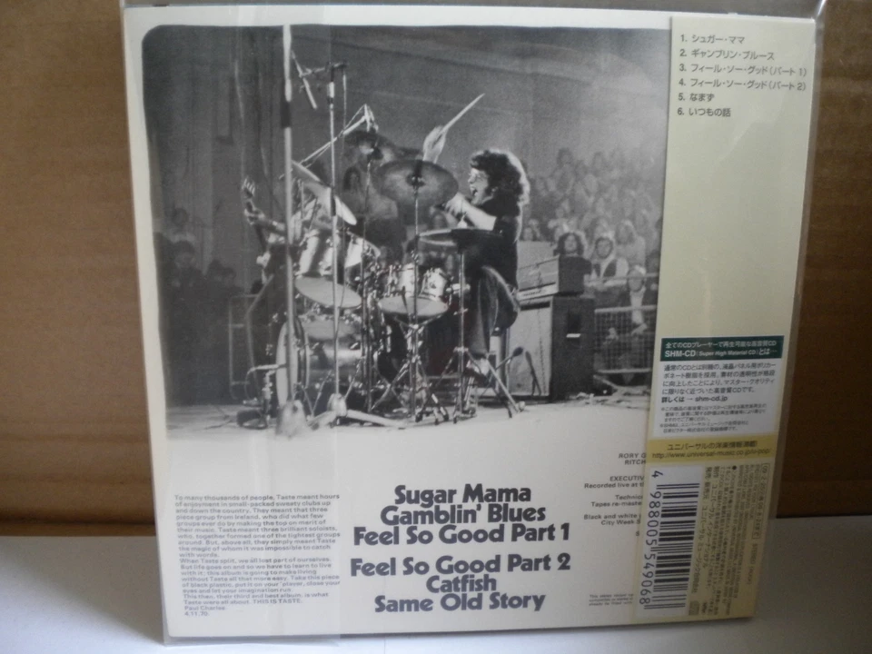 Taste-Live Taste -Japan mini lp SHM CD-Polydor-UICY-93974:1971/2009:Neu. - Bild 2 von 2
