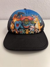 Vintage Pok mon Trucker Cap W/ SnapBack - Pikachu, Charizard, Venusaur, Squirtle