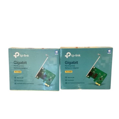 Two TP-Link Gigabit PCI TG-3468 PCI-Express Ethernet Network Adapters | Sealed