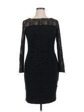 Chaps Women Black Cocktail Dress XL