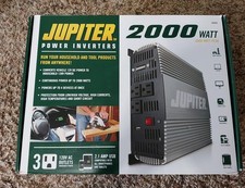 Jupiter 2000W / 4000W Peak Power Inverter 12V DC to 120V AC Open Box Unuse