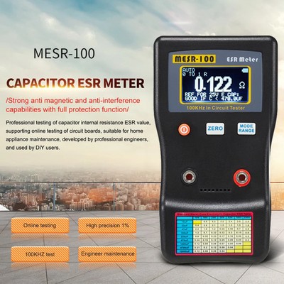 Capacitance Meter MESR-100 ESR Capacitor Ohm Tester Internal Resistance Circuit