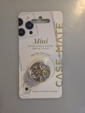 CaseMate MINIS Phone Grip Holder Stand Removable MagSafe Gold Stardust NIP