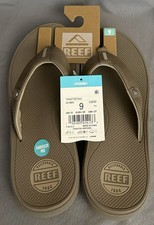 Reef Phantom Nias Tan Beach Flip Flops Men s Sandals, Size 9 OPEN BOX NEW