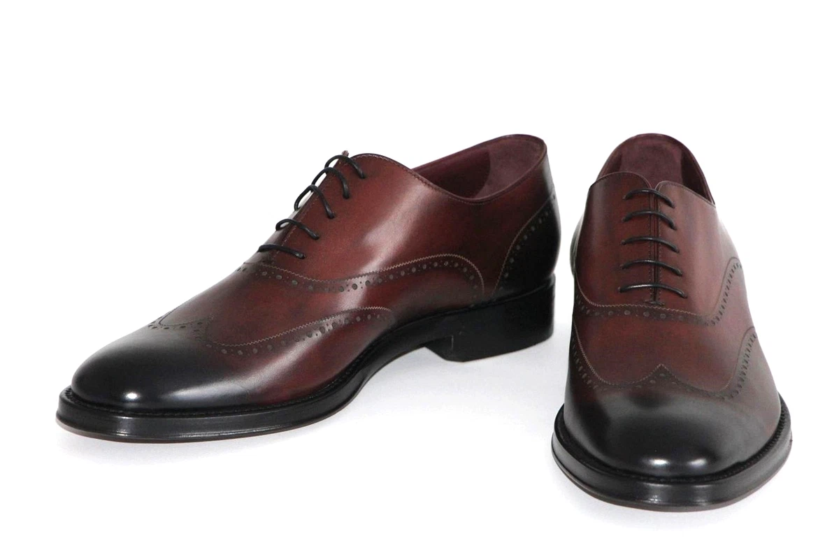 Men’s Boss By Hugo Boss Medium Red Lotux Leather Wingtip Dress Work Shoes 11 HUGO BOSS Wing Tip-Men main image 2
