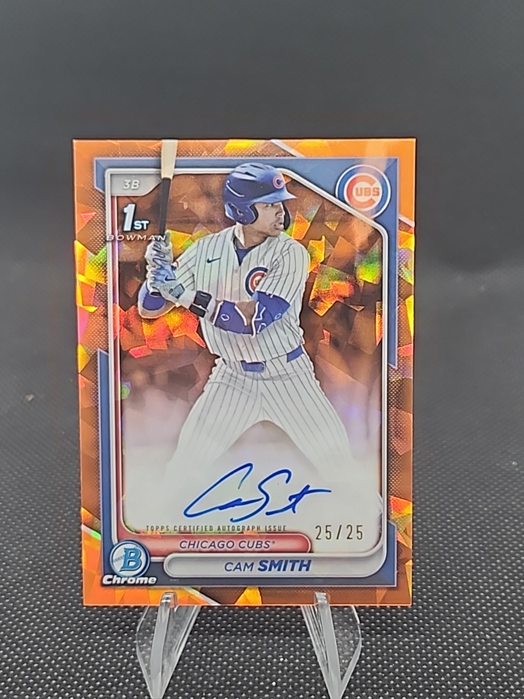 2024 Bowman Draft Sapphire Cam Smith - 1st Bowman Orange Auto 25/25