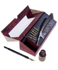 Feather Pen and Quill Set