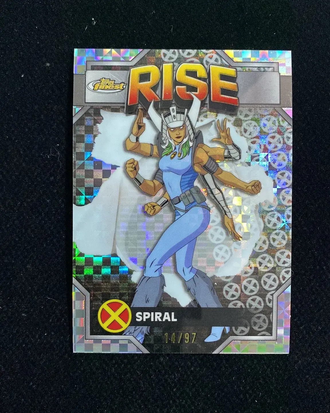 2025 Topps Finest Marvel X-Men '97 Rise Uncommon #62 Spiral 14/97 joe