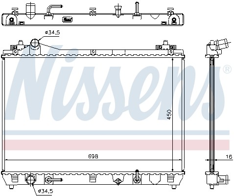 NISSENS-OE 64199-OE Radiator, engine cooling for SUZUKI - Image 12