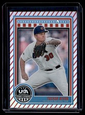 2025 Panini USA Baseballl Stars & Stripes Stripes Var. Tucker Biven Team USA #82