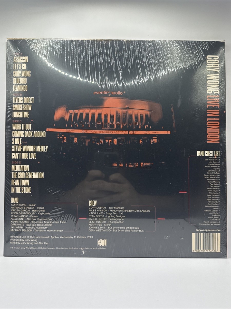 CORY WONG Live In London Vinyl, Brand New SEALED (Vulfpeck