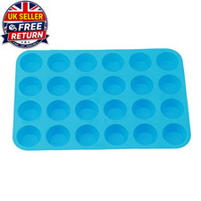 24-Hole Cake Mold Silicone Soap Cookies Cupcake Bakeware Pan Tray Mould Home Min