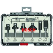 Bosch Edge Trimmer Set 1/4" Shank 6-Piece Robust Long-Lasting