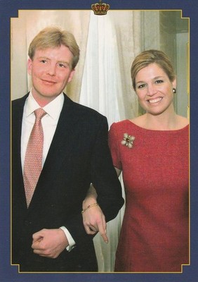 ***ORIGINAL POSTCARD***KÖNIGIN MAXIMA-KÖNIG WILLEM-ALEXANDER-ORANJE-ADEL
