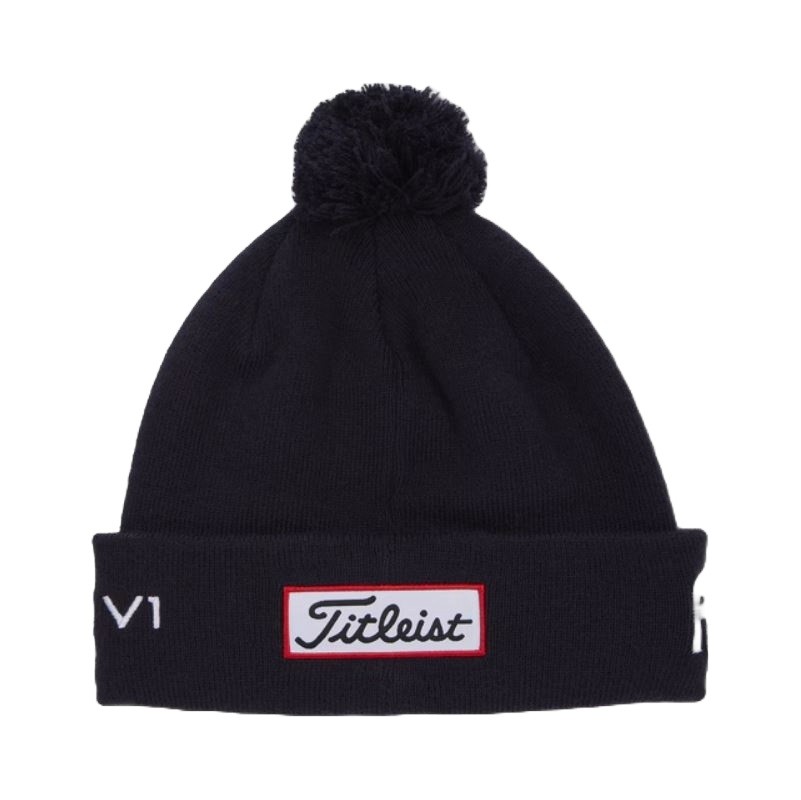 New Titleist Golf Tour Pom Pom Navy/White One Size