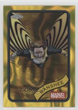 2025 Topps Chrome Marvel Comics Yellow Lava Refractor Banshee #38 1j8b