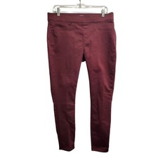 Signature Levi Strauss Gold Totally Shaping PullOn Skinny Pants Burgundy 14M W32