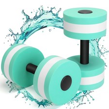 Water Weights for Pool Exercise, 2pack Aquatic Dumbbells for Pool Fitness, De...
