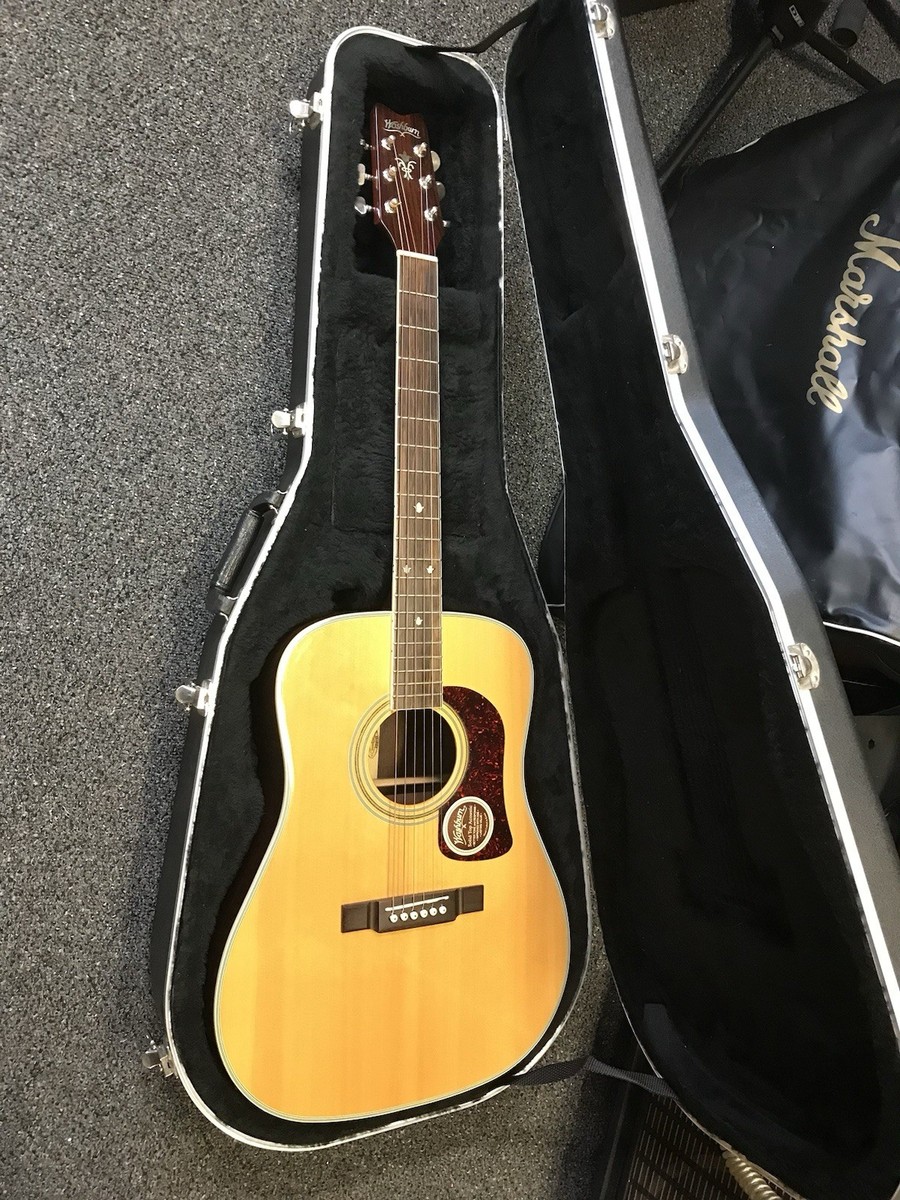 Washburn D21S Dreadnought acoustic guitar handcrafted Korea 1995