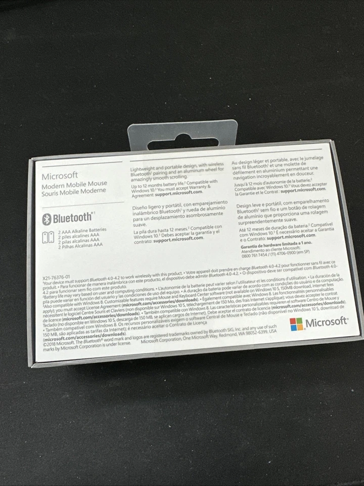 Microsoft Modern Mobile BT Mouse - Black (KTF-00013) - Image 2 of 4