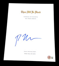 PAUL THOMAS ANDERSON SIGNED AUTOGRAPH MOVIE SCRIPT THERE WILL BE BLOOD BECKETT