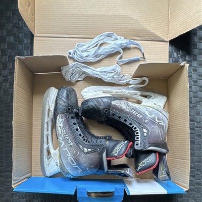 Bauer Vapor Hyperlite Senior Ice Hockey Skates size 9 Black/Gray 