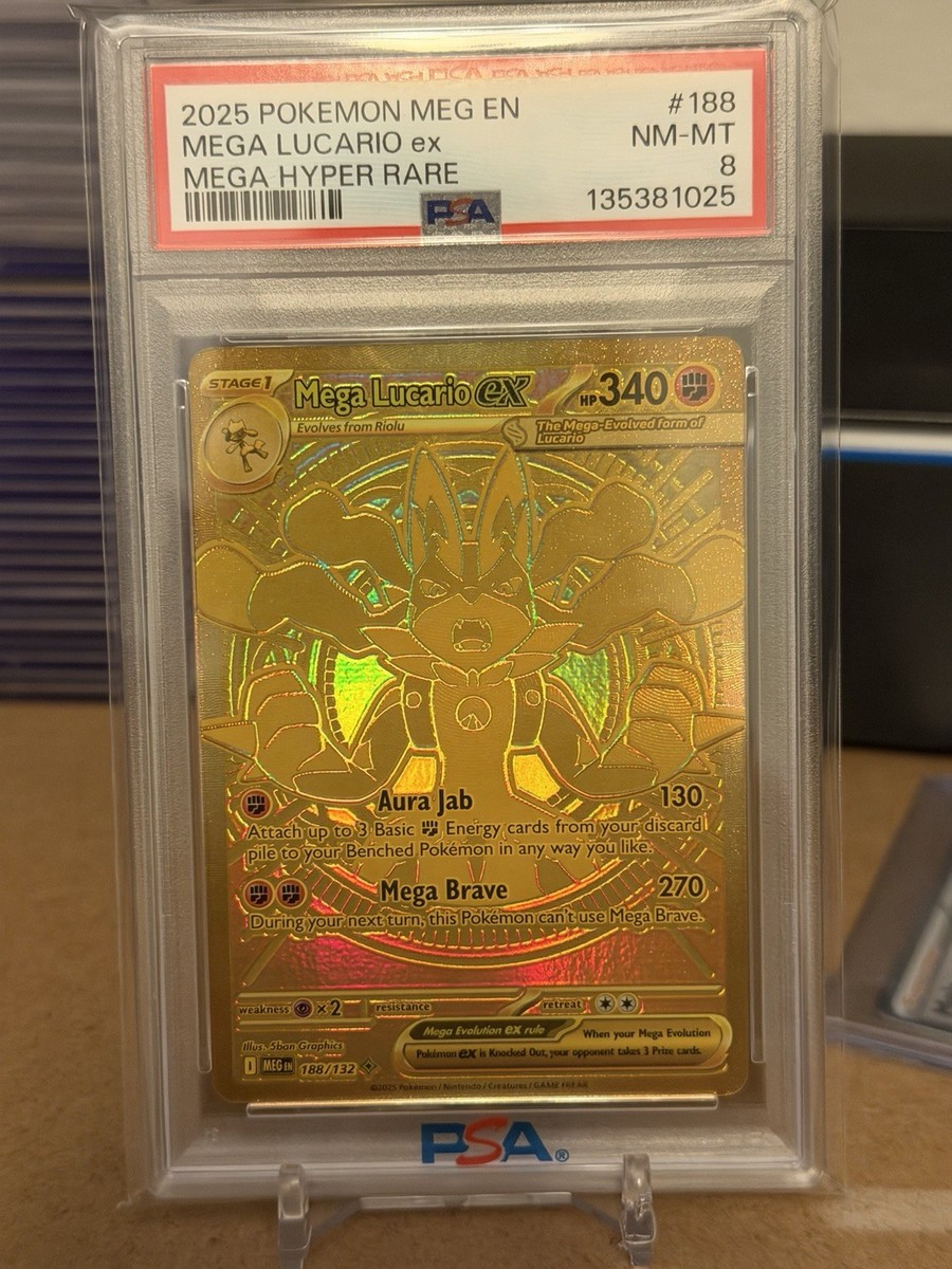Mega Lucario ex 188/132 Me01: Mega Evolution Holo for sale online