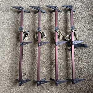 Lone Wolf Portable Climbing Sticks Set of 4, 3-Step Brown/Black-Used.