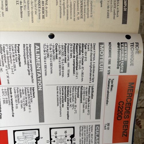 Technische Zeitschrift Mercedes C 200 220 250 D Rta Mercedes C-Klasse W 202 Diesel - Bild 20 von 20