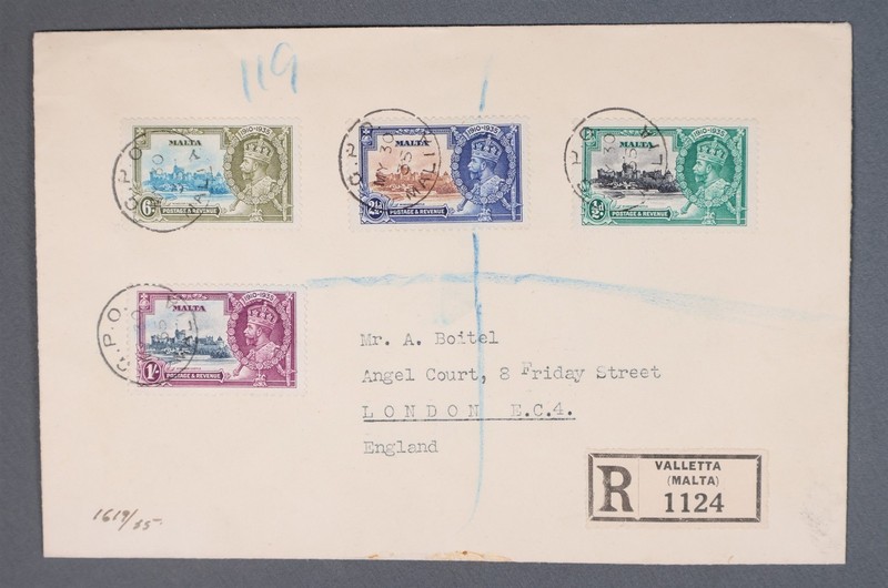 MayfairStamps Malta 1965 King George V 1910-1935 Combo Valletta to London Englan