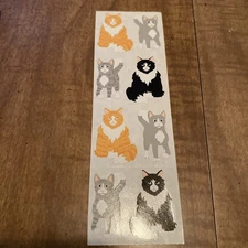 Mrs. Grossman's Stickers Lot of 1 Strip ~Cats  Cat~ 1997 Vintage