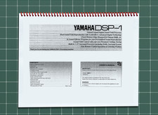 Yamaha DSP-1 &mdash; Owners Manual User Guide Instructions &mdash; 40 Pages &mdash; USA Made