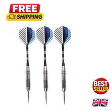 Precision Dart Set with 24g Steel Tips and Lightweight Aluminum Stems - 3 Colors
