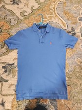 Polo Ralph Lauren Custom Slim Fit Mesh Polo Shirt Mens Sz S Navy