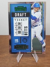 2020 Panini Contenders - Mookie Betts #86 Draft Ticket Green /299