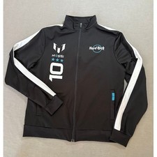 Lionel Messi x Hard Rock Cafe Track Jacket Zip Up Soccer Football Mens Medium
