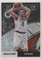 2019 Panini NBA Hoops Premium Stock Lights Camera Action Holo Kevin Love #16 9o3
