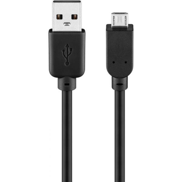 Goobay Nero Cavo Micro Usb A Usb 2.0 5 M - Immagine 2