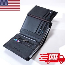 men's wallet Genuine Leather Wallets For Men Coin Purse Vintage Vertical Short