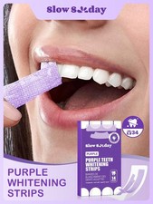 Purple Teeth Whitening Strips 14PCS ? Whitening Dental Care Kit