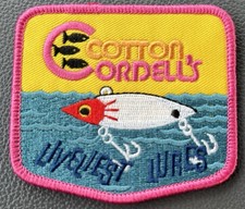 Cotton Cordell  s Fishing Lures Vintage Style Retro Iron Sew On Patch Cap Hat