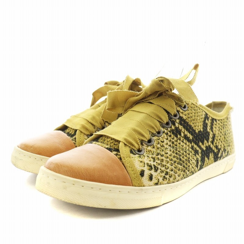 LANVIN   Sneakers Shoes Python Pattern Ribbon 35 … - image 2