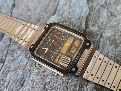 Vintage Citizen 8981-084535 Temp Sensor Alarm Chrono Digi-Ana