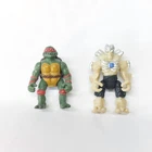 Raphael & Shredder Vintage TMNT Teenage Ninja Turtles Micro Mutants 1" Figures