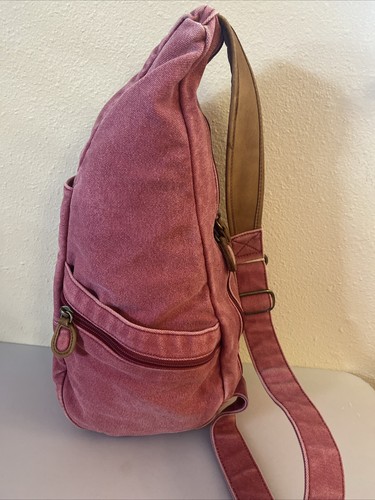 LL Bean Sling Bag Ameribag Healthy Pack Bag Canvas Vintage Adjustable Strap - Picture 4 of 13