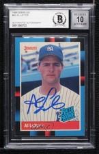 BAS 1988 Donruss Rated Rookie Al Leiter #43 BGS Authentic Auto ow6