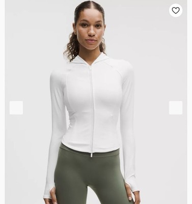 Neu Lululemon Wunder Train Jacke Gr. 10 Weiß
