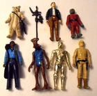1977-83 Kenner Vintage Star Wars *7 figure lot #2* BESPIN LUKE-LOGRAY EWOK-C3-PO