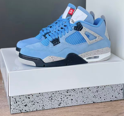 #ad Men#x27;s Jordan Air Jordan 4 quot;University Bluequot; Mid Top Retro Basketball Shoes $82.99