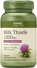 GNC Herbal Plus Milk Thistle 1300mg Extra Strength 120 expiration  09/27